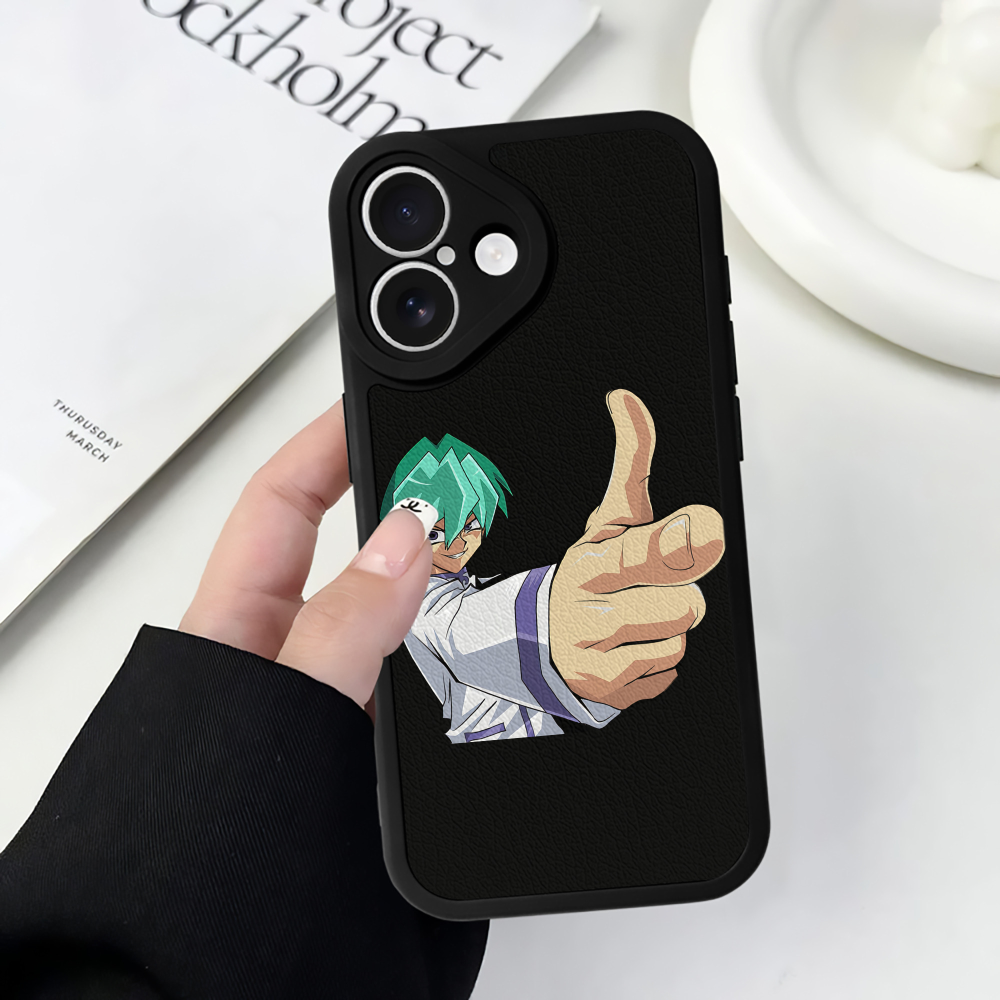 遊☆戯☆王 Yu-Gi-Oh! 【iPhone 16シリーズ対応】シリコンスマホケース（レザー調） 材質：シリコン